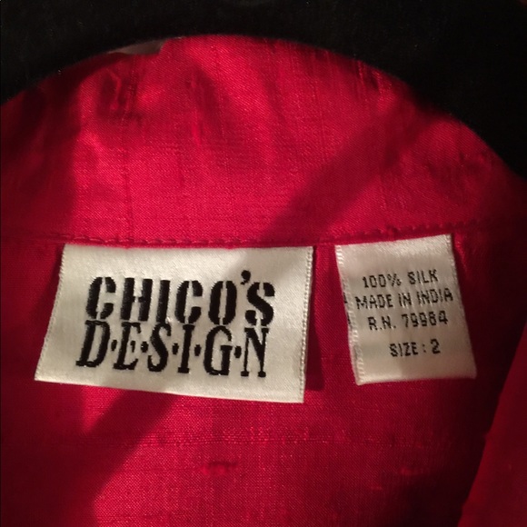Chico’s 100%silk lightweight jacket. Perfect Shape - Picture 3 of 3